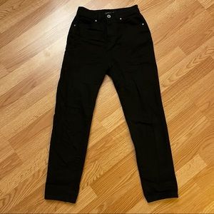 Black Straight Leg Jeans